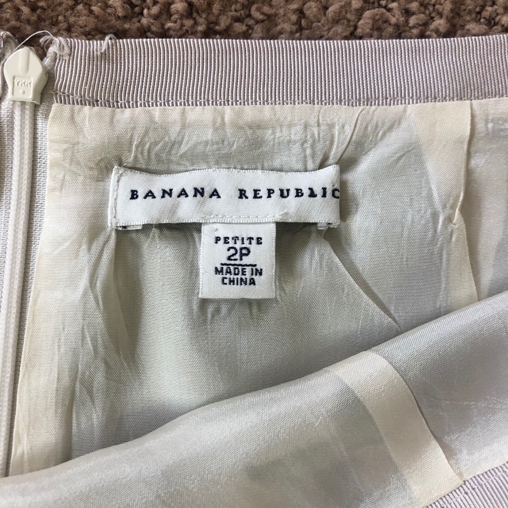 Banana Republic Silk Circles Skirt in Green/Brown - Picture 2 of 5